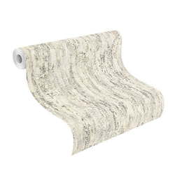Rasch Composition 554045 Papier peint intissé Aspect enduit 0.53 x 10.05 m Gris