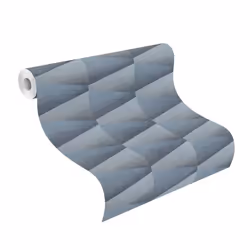 Rasch Composition 554656 Papier peint intissé Aspect 3D 0.53 x 10.05 m Bleu