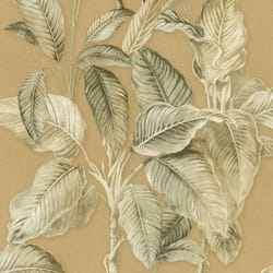 Papier peint feuille de palmier Boho Moutarde Rasch 571479