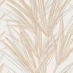 Rasch 654011 Papier peint intissé Botanique 0.53 x 10.05 m Beige Blanc