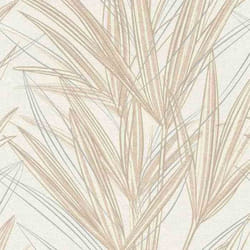 Rasch 654011 Papier peint intissé Botanique 0.53 x 10.05 m Beige Blanc
