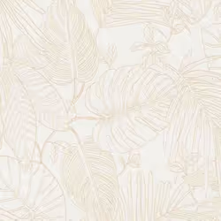 Rasch Color Your Life 690804 Papier peint intissé Botanique 0.53 x 10.05 m Blanc
