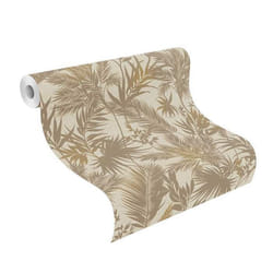 papier peint intissé 704136 papier peint fleurs floral 53 x 1005 cm Rasch Kalahari marron