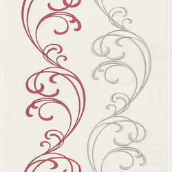 Rasch Selection 731033 papier peint intissé floral 0.53 m x 10.05 m rouge