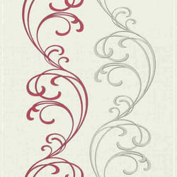 Rasch Selection 731033 papier peint intissé floral 0.53 m x 10.05 m rouge