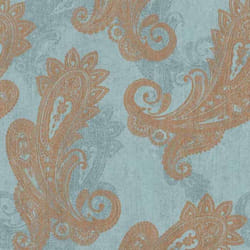 papier peint intissé 746440 papier peint baroque 53 x 1005 cm Rasch Indian Style marron bleu