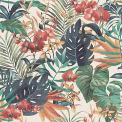 Papier peint - DECORAMA - 8258 - Vinyle - Intissé - Motif Jungle Orchidée Crème