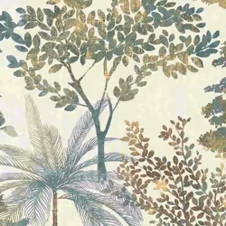 papier peint intissé 867329 papier peint Botanical jungle 53 x 1005 cm Rasch Symphony vert