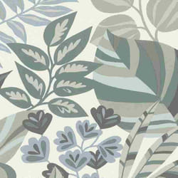 Papier peint intissé 867411 papier peint Botanical jungle 53 x 1005 cm Rasch Symphony noir blanc