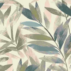 papier peint intissé 867640 papier peint Botanical jungle 53 x 1005 cm Rasch Symphony bleu vert