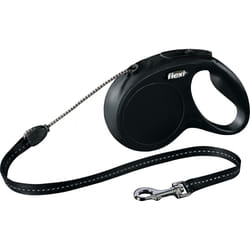 Flexi New CLASSIC 5 m Noir Chien Laisse avec enrouleur