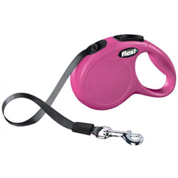 Flexi New CLASSIC 3 m Rose Chien Laisse avec enrouleur