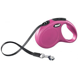 TRIXIE New CLASSIC M-L 5 m Noir, Rose Chien Laisse avec enrouleur