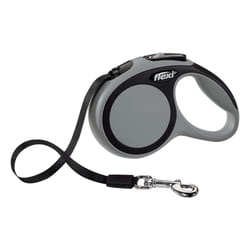 Flexi New COMFORT 3 m Noir, Gris Chien Laisse avec enrouleur