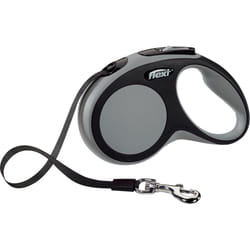 Flexi New COMFORT 5 m Noir, Gris Chien Laisse avec enrouleur
