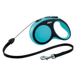 Flexi New COMFORT 8 m Noir, Bleu Chien Laisse avec enrouleur