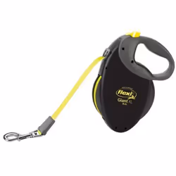 Laisse Giant Professional Tape 10 m black/neon yellow Flexi GTP-210-S-NEO-16