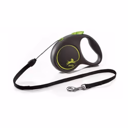 Laisse Cordon 5 m Pour des chiens jusqu'à 12 kg Système de freinage confortable Sangle protectrice avec des composants réfléc ...