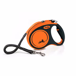 Flexi Xtreme, Chien, Noir, Orange, Ruban, 35 kg, Monochromatique, M