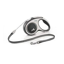 Flexi New Comfort S Cord 5 m Noir Chien Laisse avec enrouleur