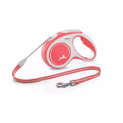 Flexi New Comfort M Cord 5 m, Chien, Laisse avec enrouleur, Rouge, Cordon, 20 kg, Monochromatique