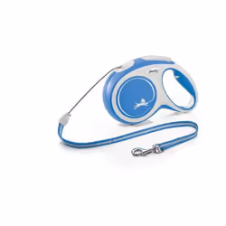 Flexi 4000498043134, Chien, Laisse avec enrouleur, Bleu, Blanc, Ruban, 20 kg, Image