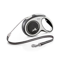 Flexi New Comfort M Cord 8 m Noir Chien Laisse avec enrouleur