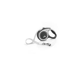 Flexi 4000498043448 laisse pour chiens et chats 3 m Noir, Blanc Nylon Chien Laisse avec enrouleur