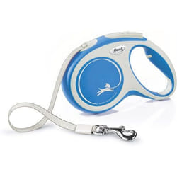 Flexi New COMFORT 5 m Bleu, Blanc Chien Laisse avec enrouleur
