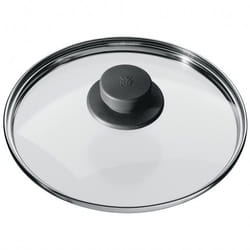WMF 07.9519.6040 couvercle Rond Noir, Acier inoxydable, Transparent