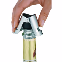 WMF Clever & More bouchon de bouteilles et de carafes Noir, Acier inoxydable