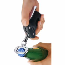 WMF 4000530592224 tire-bouchon Tire-bouchon à ailettes Noir, Acier inoxydable