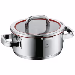 WMF 07.6020.6380, 2,5 L, Rouge, Acier inoxydable, Acier inoxydable, Gaz, Induction, Acier inoxydable, Acier inoxydable