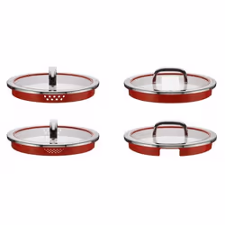 WMF 07.6024.6380 marmite 4,1 L Rouge, Acier inoxydable Verre, Acier inoxydable - Vue supplémentaire 4
