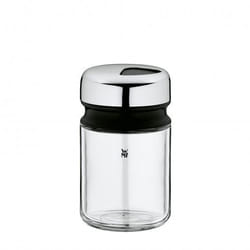 WMF 06.6152.6040 Salière et poivrière Noir, Acier inoxydable, Transparent