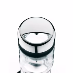 WMF 06.6153.6040 pot Rond Verre, Plastique, Acier inoxydable Noir, Acier inoxydable, Transparent
