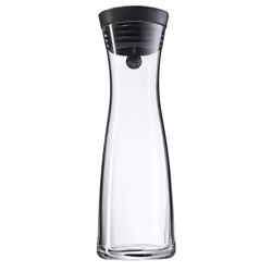 WMF 1.0L, Carafe, 1 L, Noir, Transparent, Verre