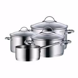 WMF 4000530650139, Acier inoxydable, Acier inoxydable, Acier inoxydable, Verre, 250 °C, Vitrocéramique, Gaz, Induction
