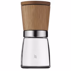 WMF Moulin à épices Ceramill Nature, Transparent, Verre, Acier inoxydable, Bois, Vitrocéramique, 60 mm, 138 mm