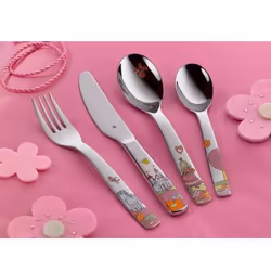 WMF Couvert enfant, lot de 4 pièces Princesse Anneli