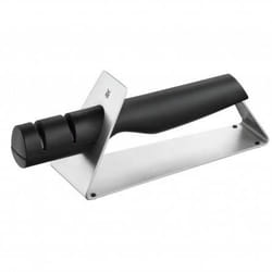 WMF Gourmet 18.7651.6030 aiguisoir Fente aiguiseur couteau Noir, Acier inoxydable
