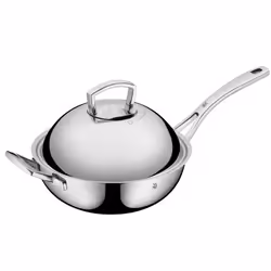 WMF 07.5350.6040, Rond, Wok/Poêle à frire, Acier inoxydable, Acier inoxydable, Wok, Aluminium, Chrome, Acier inoxydable