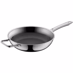 WMF Profi Resist 17.5648.6411, Rond, Poêle polyvalente, Noir, Acier inoxydable, PermaDur, WMF Atelier, Profi Resist