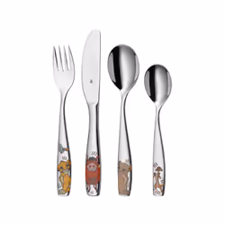 WMF 12.8604.6040, Bloc de couteaux/coutellerie, Acier inoxydable, 4 pièce(s)