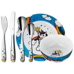 WMF 12.8605.9964 kit de vaisselle 6 pièce(s) Acier inoxydable, Plastique Multicolore