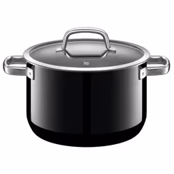WMF FUSIONTEC 05.1434.529, 6,4 L, Rond, Noir, Acier, Acier inoxydable, Vitrocéramique, Gaz, Halogène, Induction