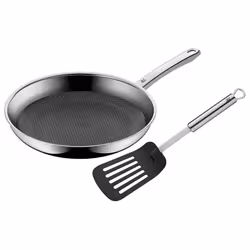 WMF Profi Resist 17.5628.9990, Rond, Poêle polyvalente, Noir, Acier inoxydable, Acier inoxydable, Profi Resist, 260 °C