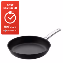 WMF Steak Profi 17.7128.6021, Rond, Noir, Acier inoxydable, Vitrocéramique, Gaz, Halogène, Induction, Acier inoxydable, 28 cm