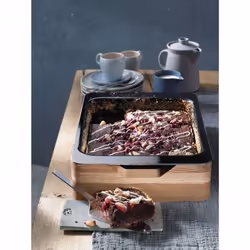 WMF Fusiontec Rectangulaire Vitrocéramique, Acier, Bois Plat à cuisson - Vue supplémentaire 8