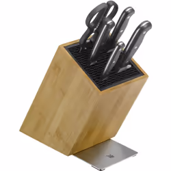 WMF Spitzenklasse Plus 18.8215.9992, Bloc de couteaux/coutellerie, Acier inoxydable, Plastique, Acier inoxydable, Bois, Noir